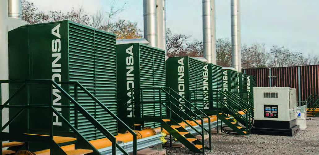 Вест-Мідлендс Великобританія 18МВт газова електростанція HIMOINSA HGM контейнери